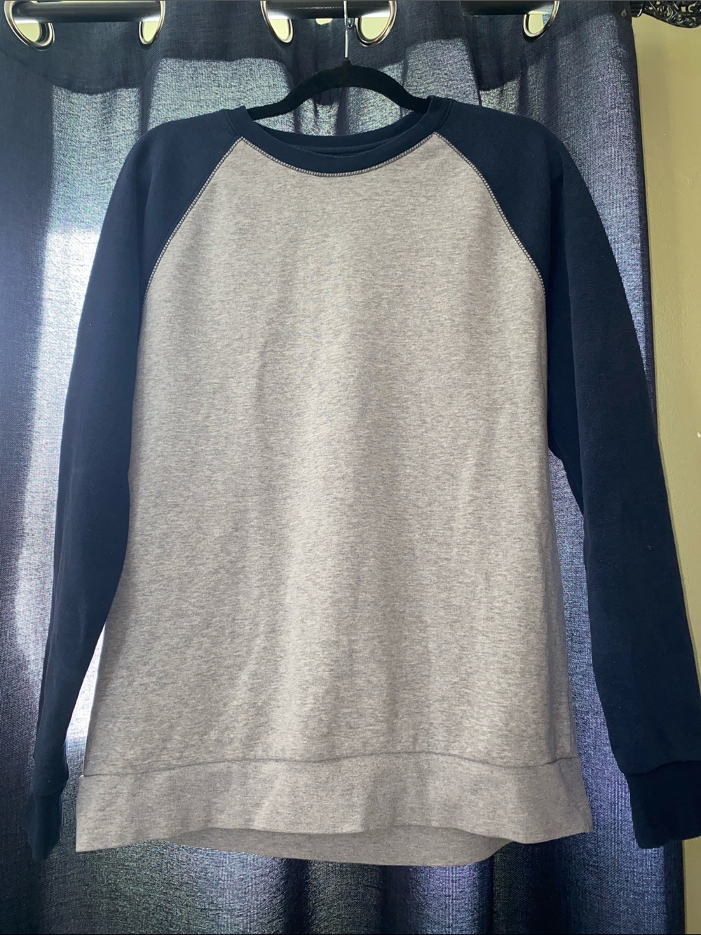 21men late 2000’s Crewneck Sweatshirt - Gray & Black